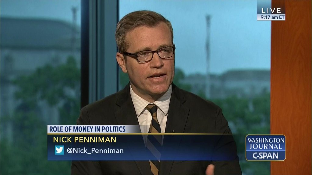 Issue One Executive DIrector Nick Penniman on C-SPAN's Washington Journal